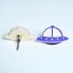 Handmade Pine Wood Spaceship Knob for Kids Furniture